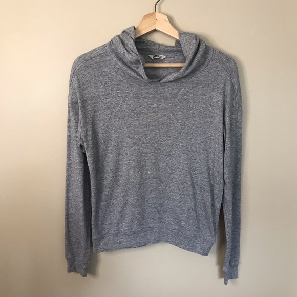 TNA lightweight pullover with hood in light grey - Picture 1 of 7